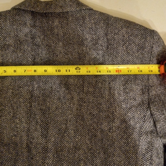BARRINGTON Wool Blazer Sports Coat Jacket Blavk & White Herringbone  Size 42R - Picture 11 of 11